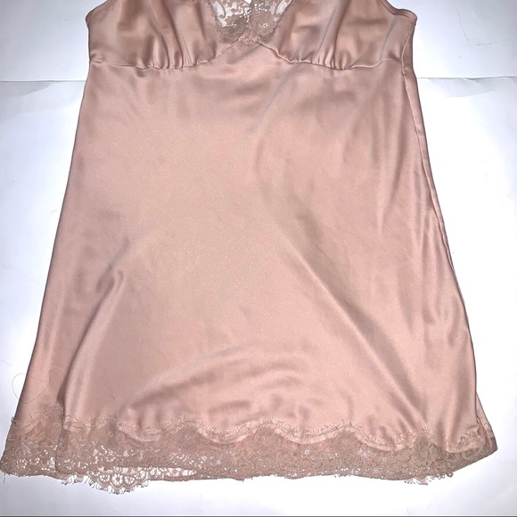 Pink satin slip dress - Picture 2 of 3